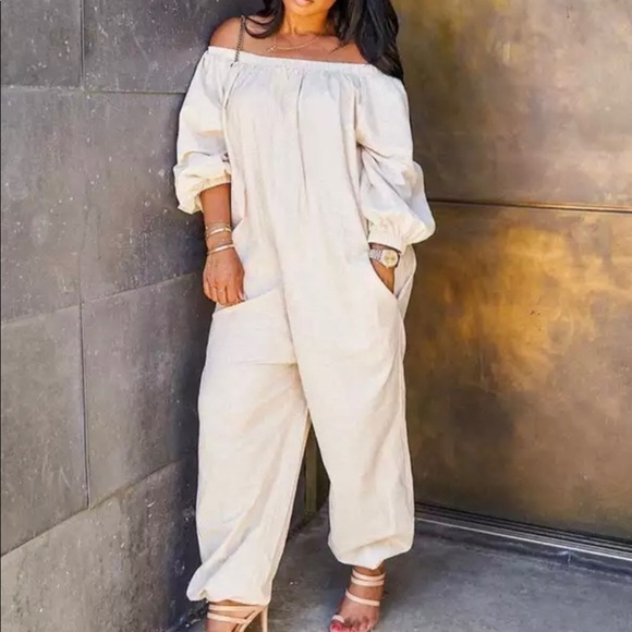 Black Oversized Jumpsuit - Picture 3 of 3